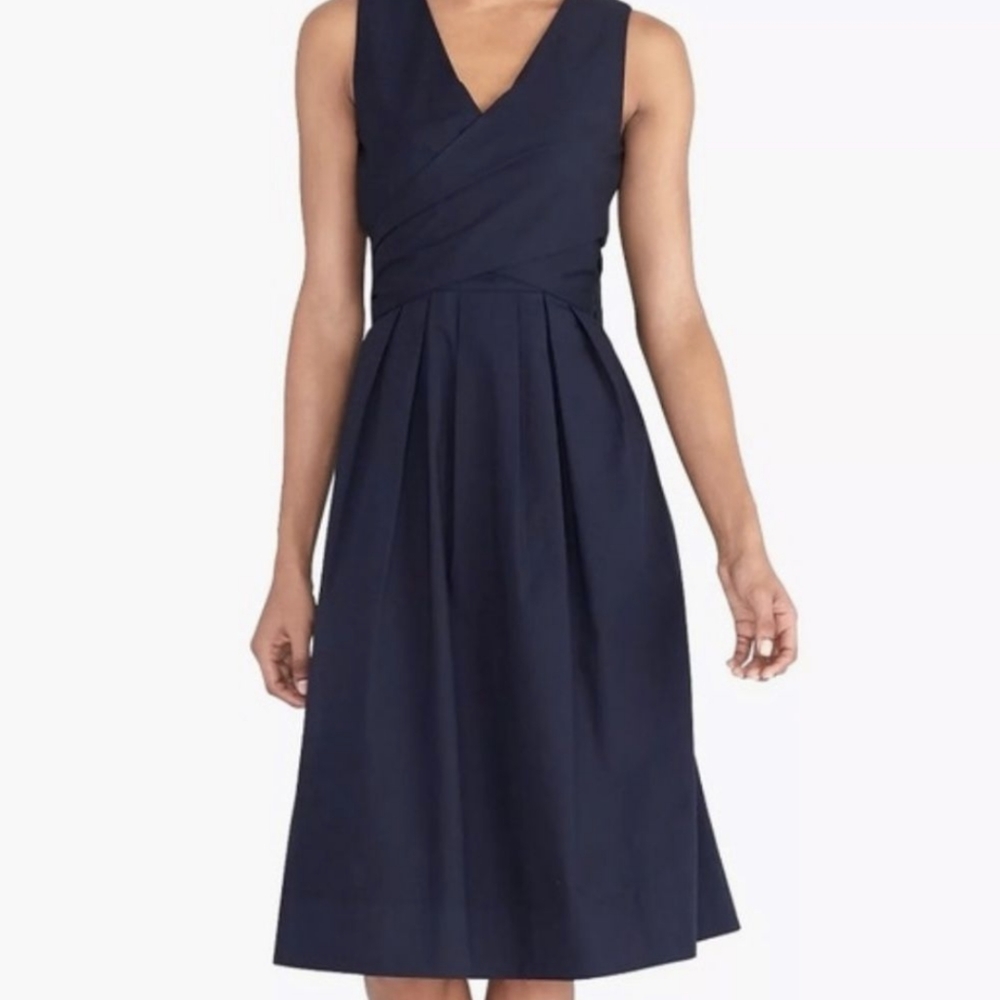 JCrew sleeveless faux wrap dress